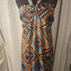 Band of Gypsies Black and Blue Maxi Dress